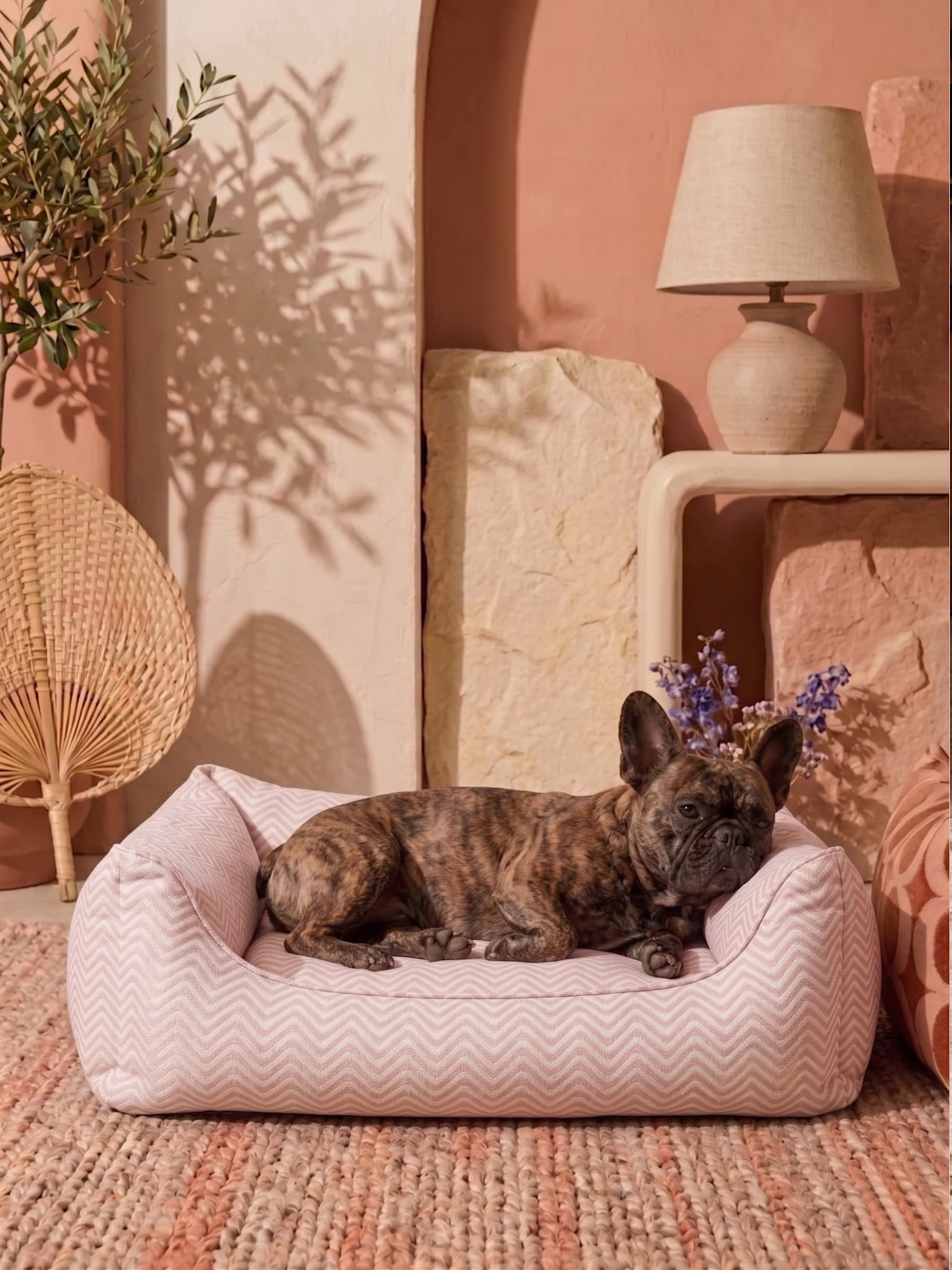 Blush Wave Sofa Köpek Yatağı