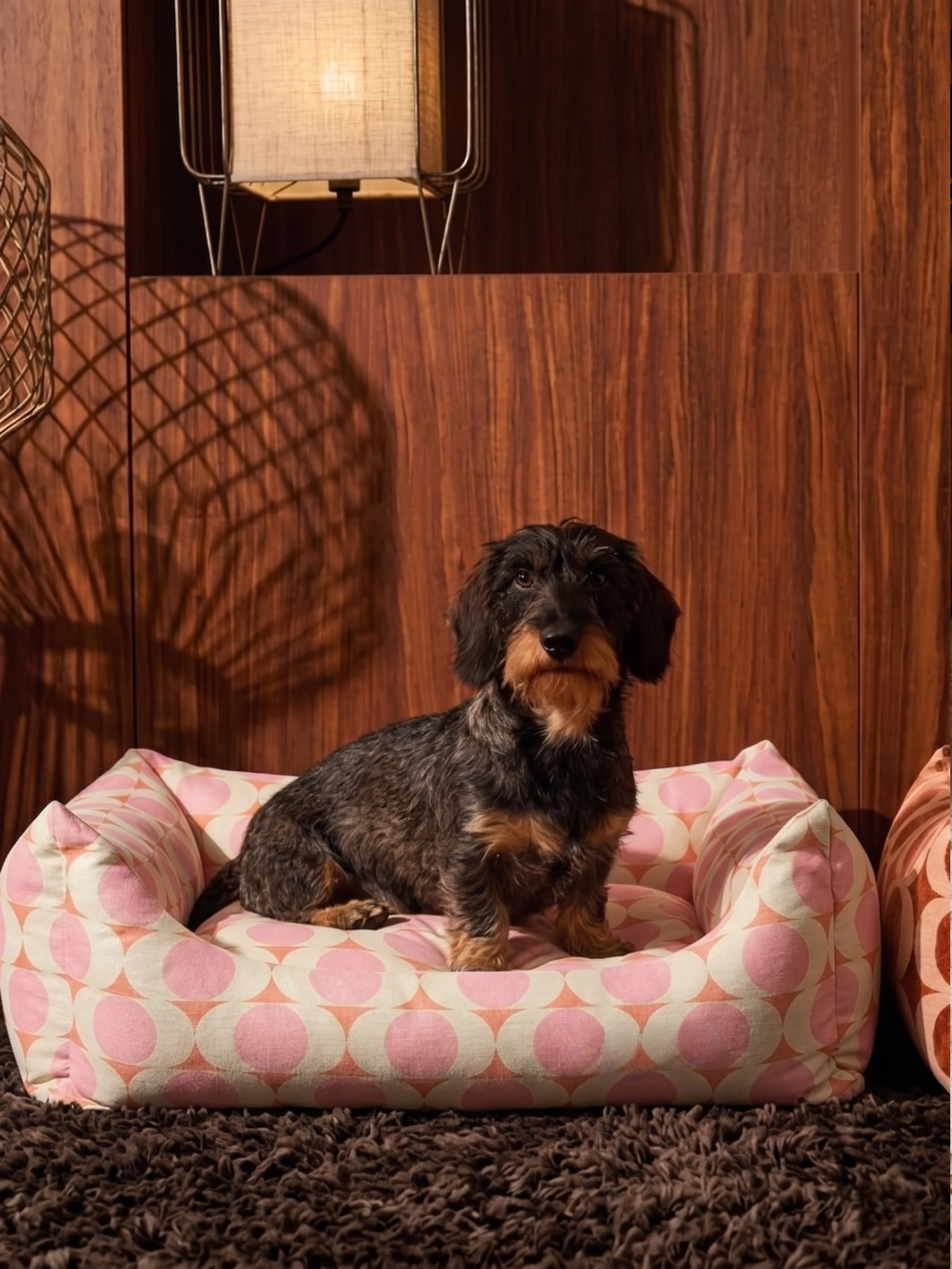 Peach Bloom Sofa Köpek Yatağı