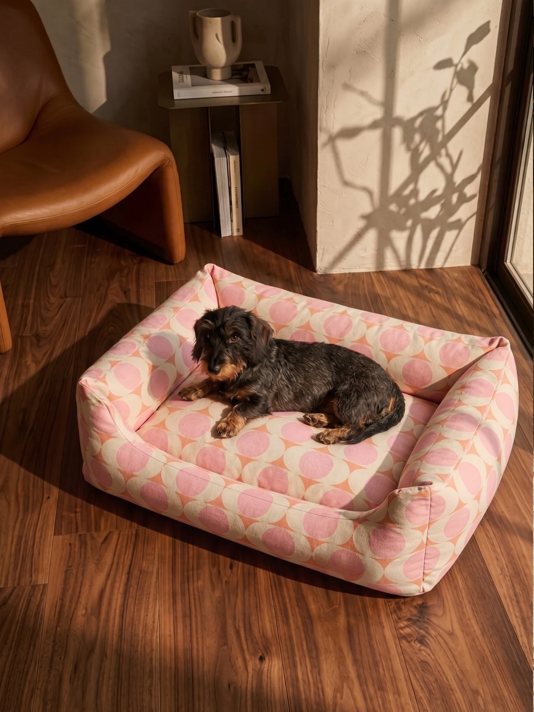 Peach Bloom Sofa Köpek Yatağı