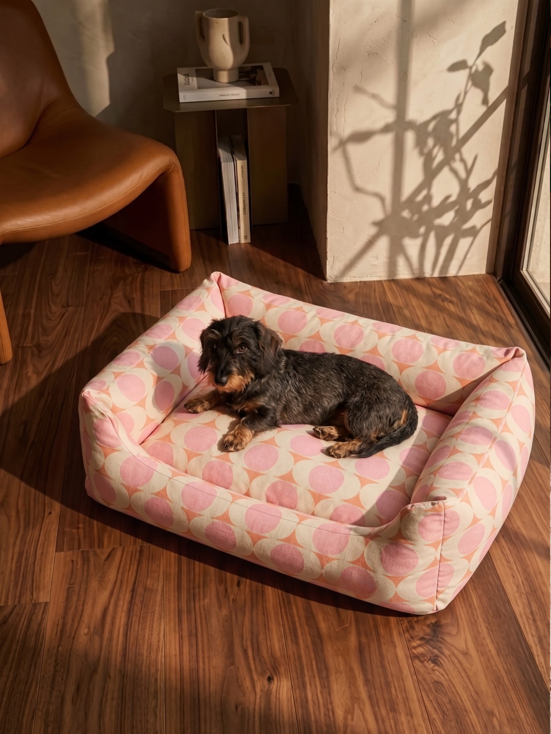 Peach Bloom Sofa Köpek Yatağı