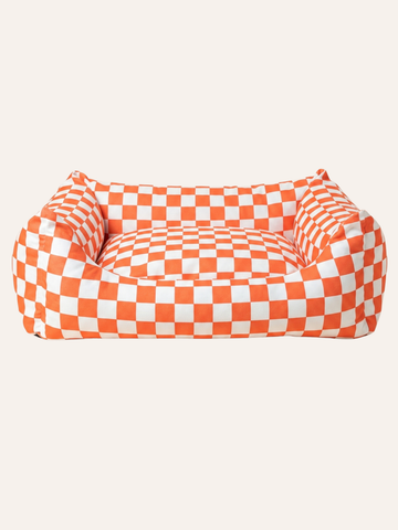 Scarlet Check Sofa Köpek Yatağı