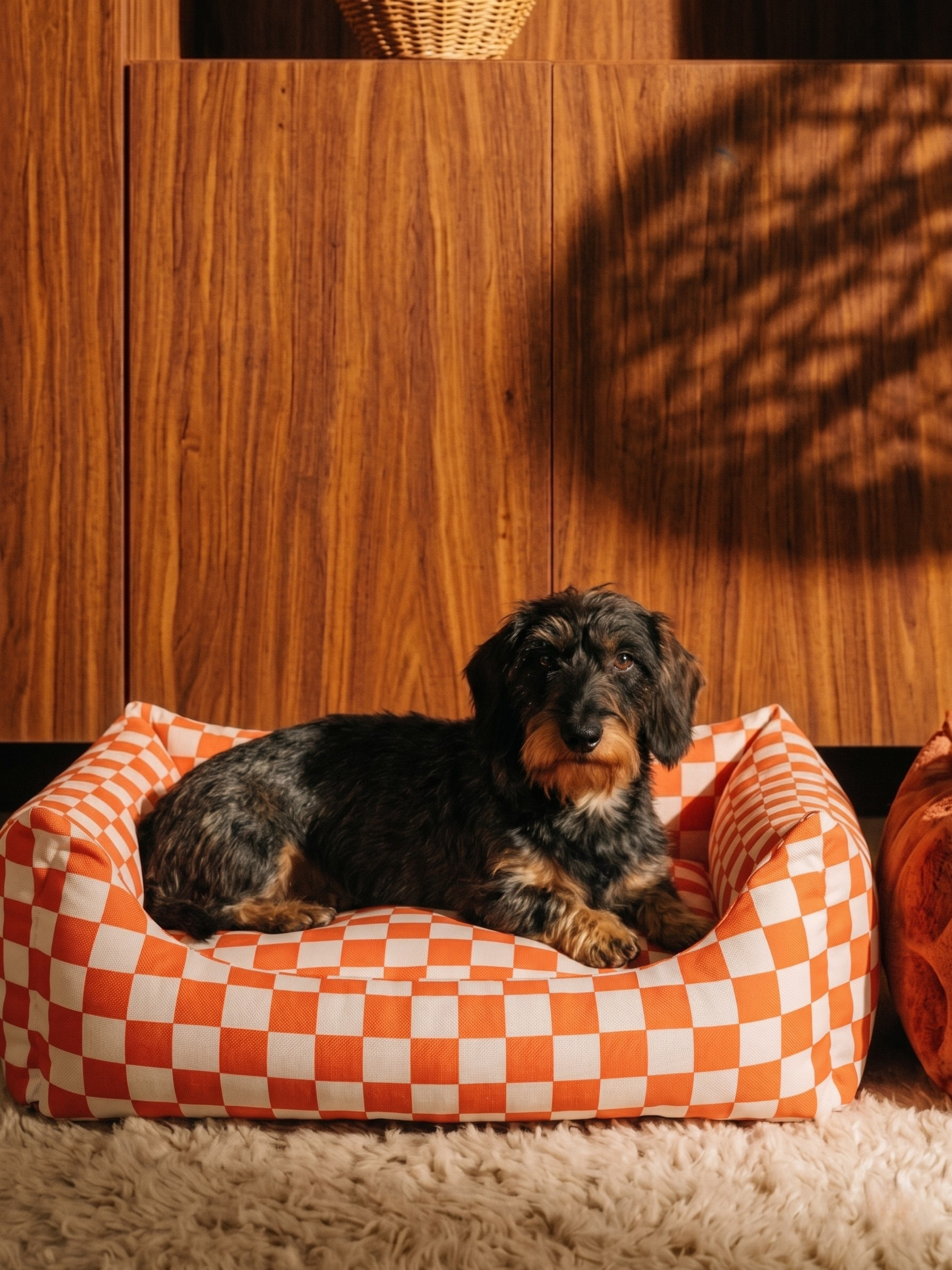 Scarlet Check Sofa Köpek Yatağı