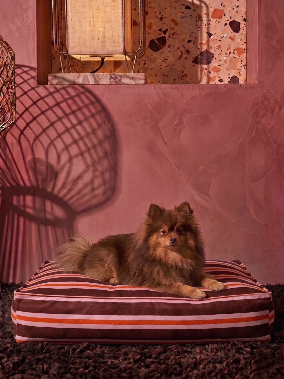 Veloura Rouge Köpek Yatağı