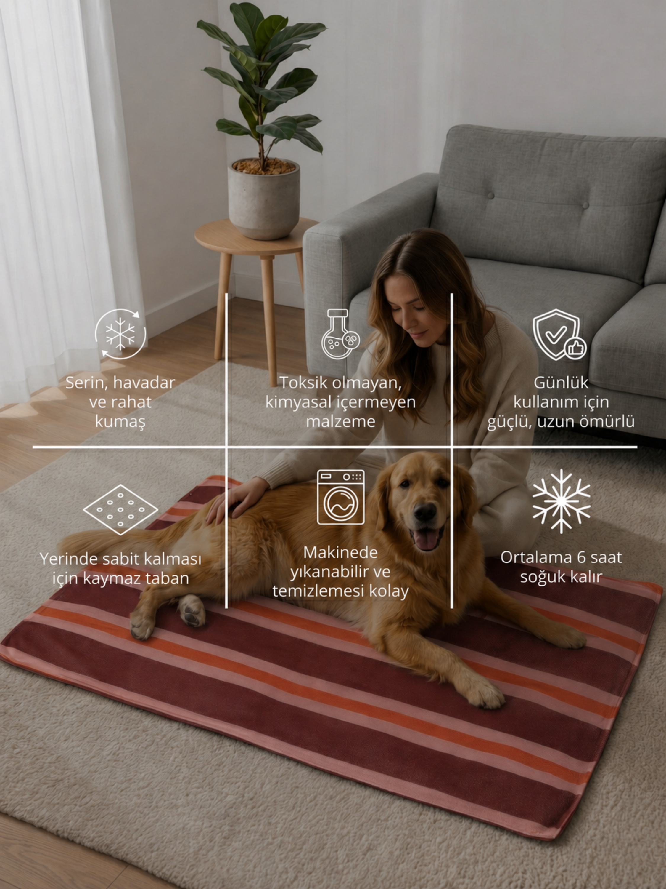 Pawways Soğuk Evcil Hayvan Matı